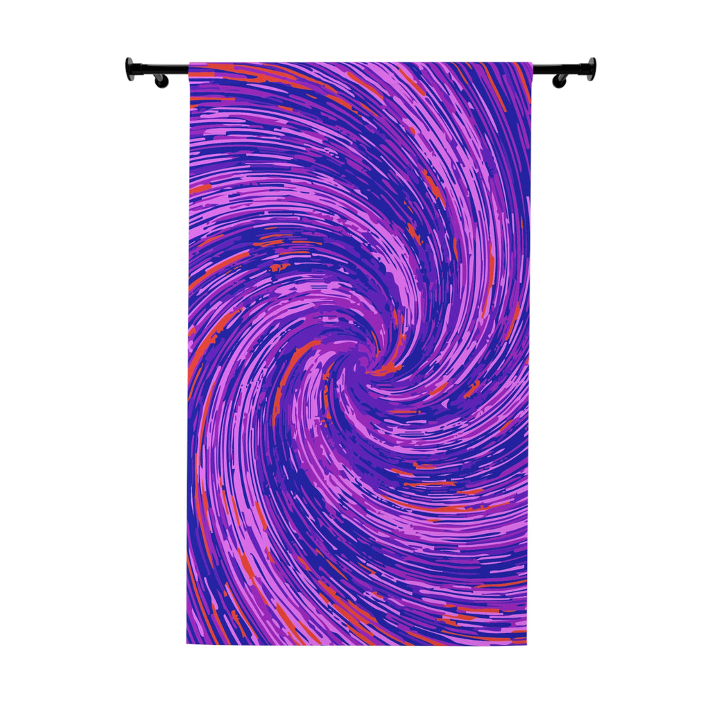 Abstract Pink Swirly Temple Blackout Window Curtain