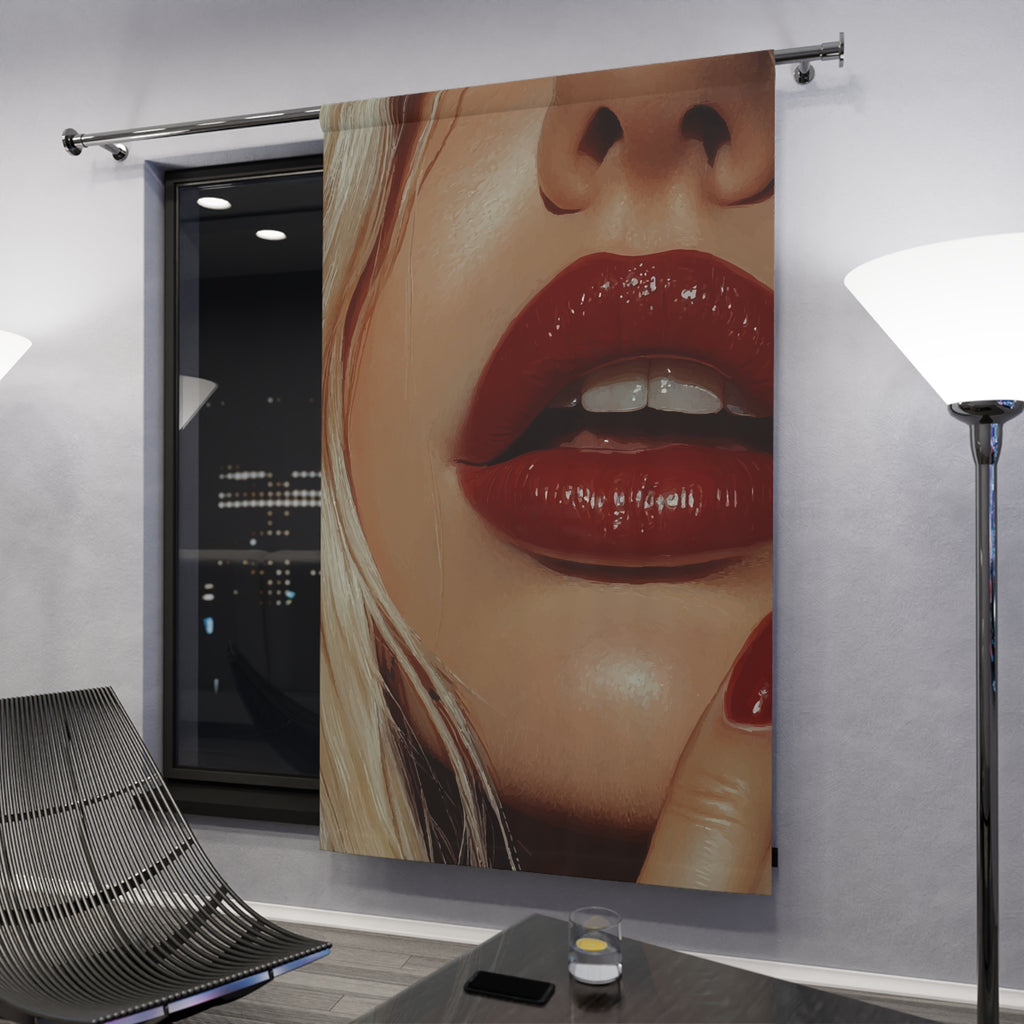 Luscious Modern Lips Blackout Window Curtain