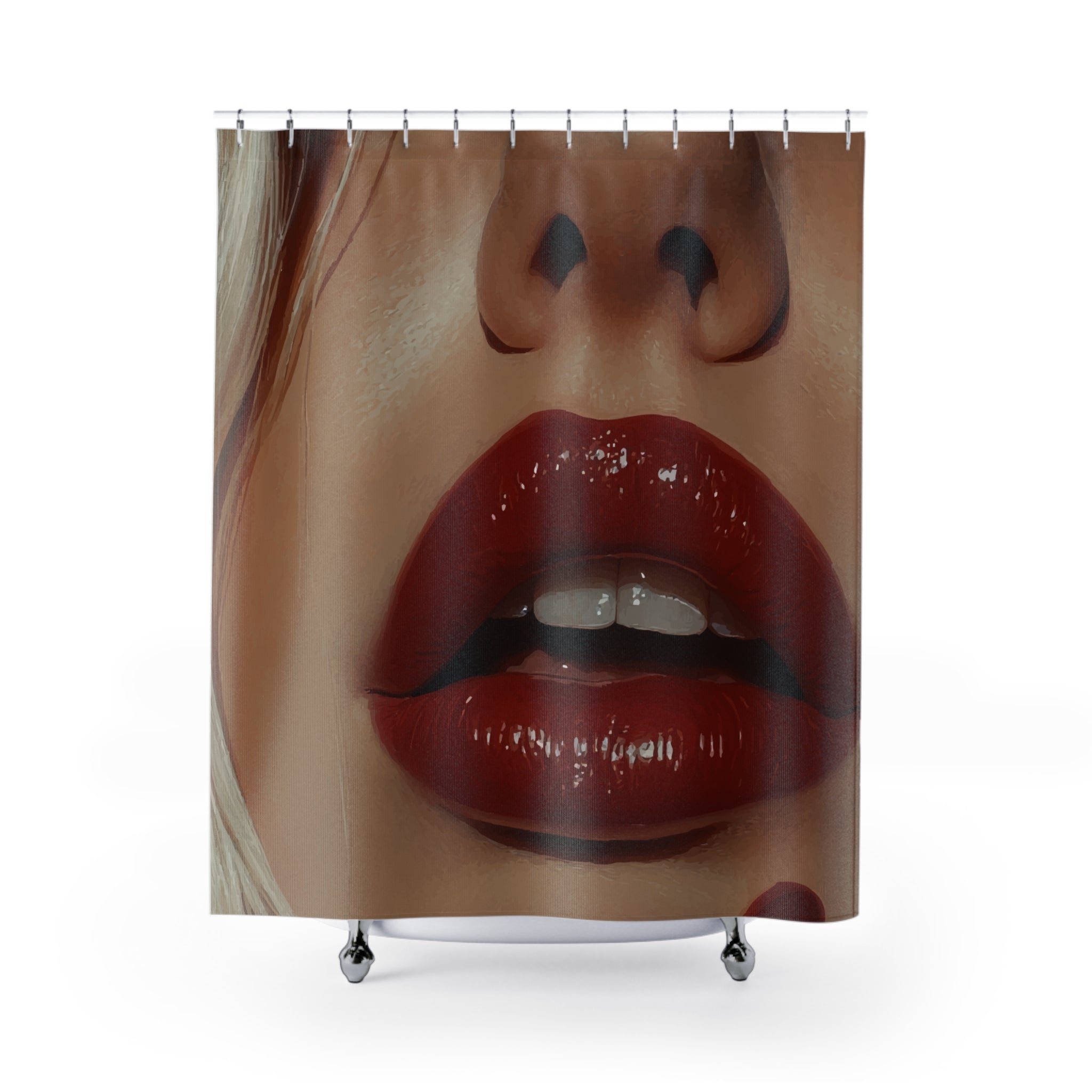 Luscious Modern Lips Shower Curtain