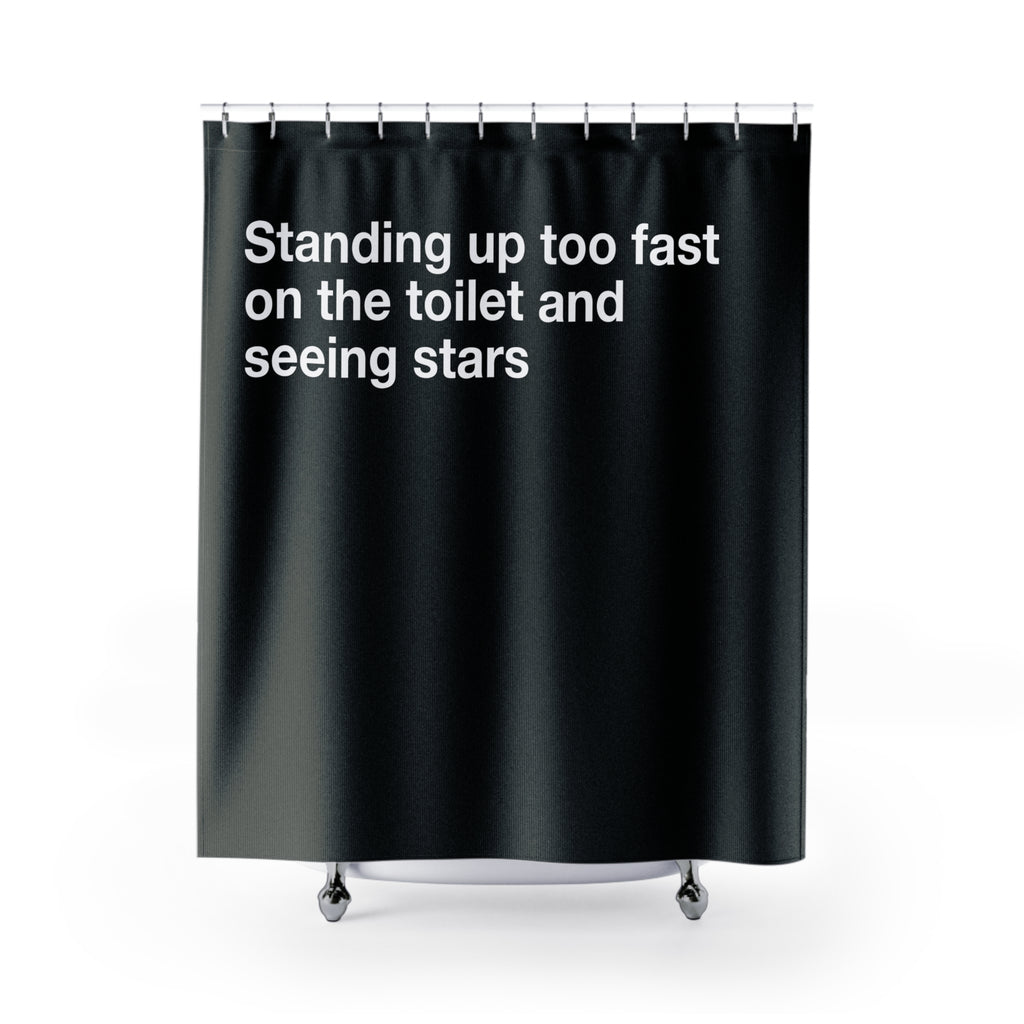 Bathroom Stars Toilet Floater Shower Curtain