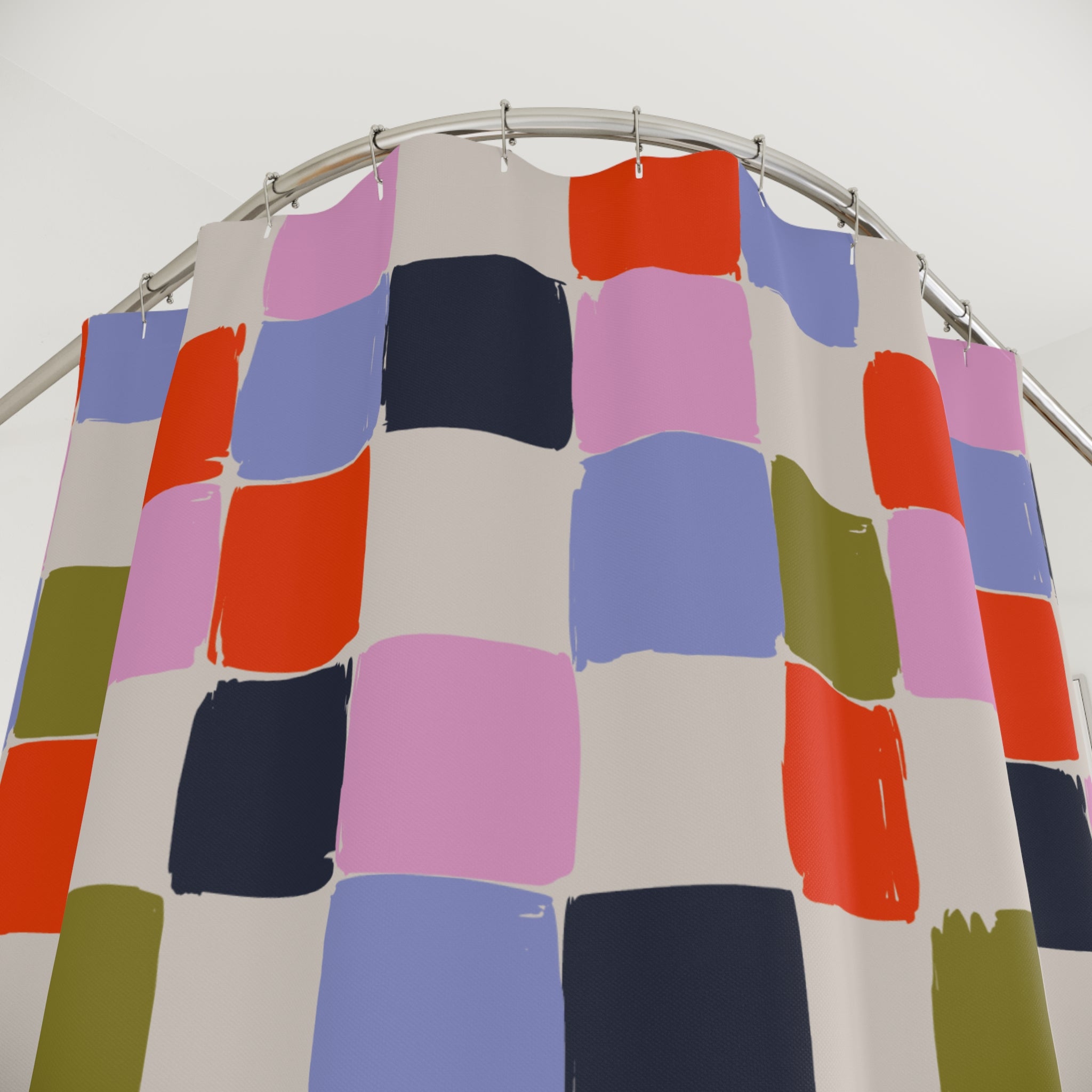 Colorful Patterned Shower Curtains, Decorative Bathroom Accessory, Unique Gift for Home, Modern Decor, Holiday Present Ideas, Vibrant Design
