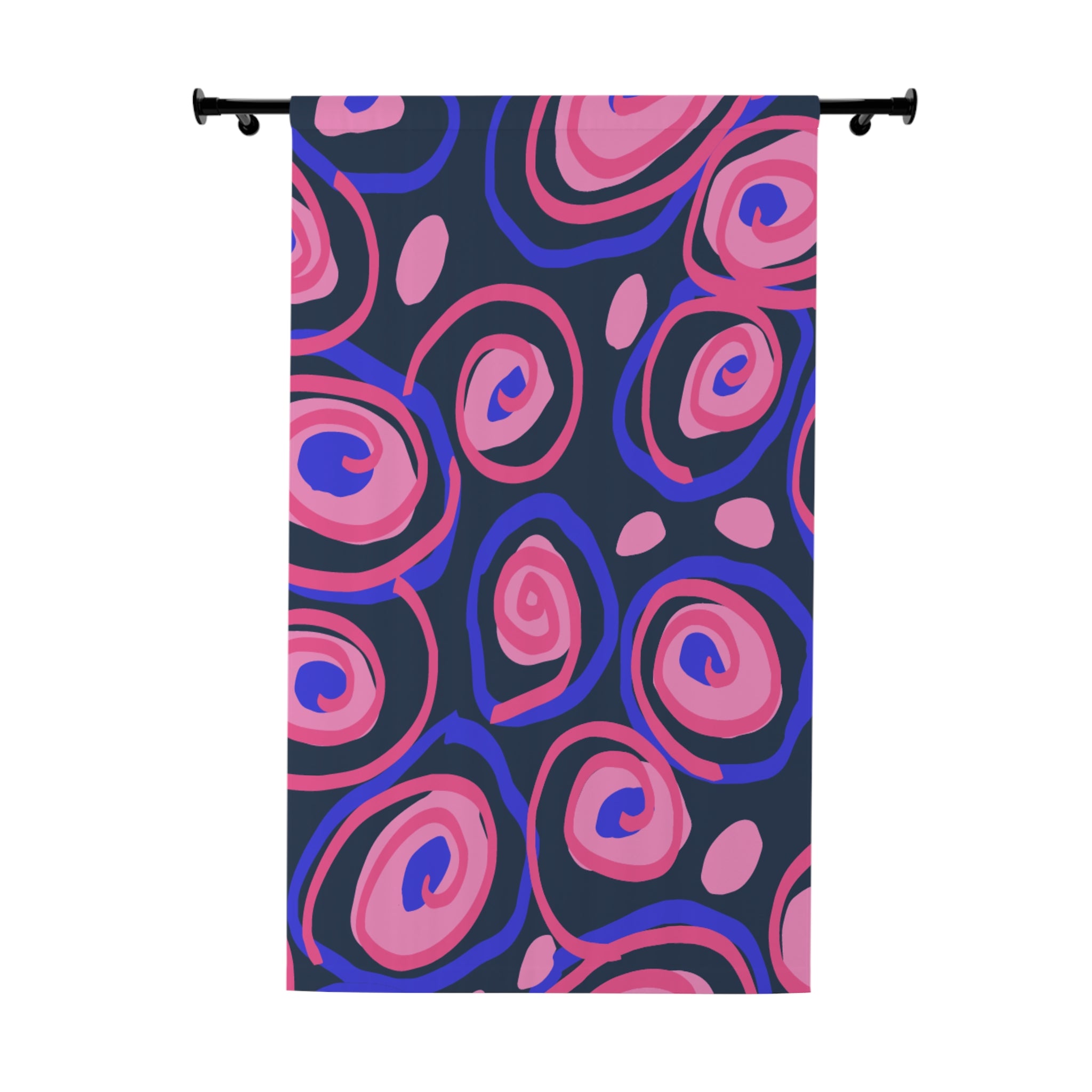 Swirl Galore Pattern Blackout Window Curtain