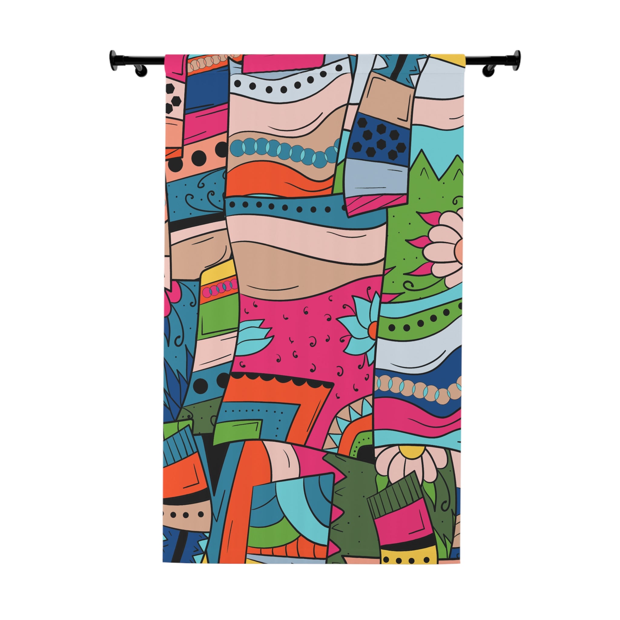Vibrant Tetiana Pattern Blackout Window Curtain