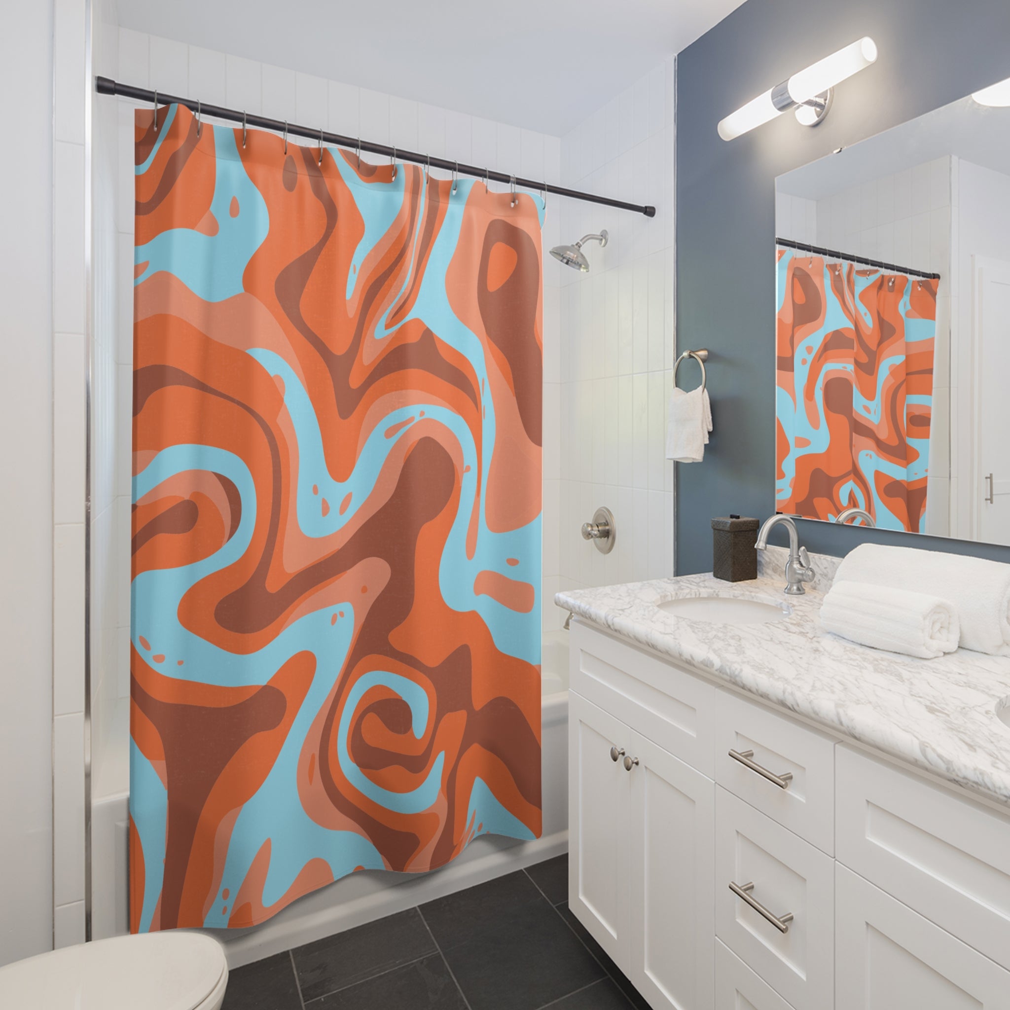 Vibrant Utah Landscape Inspired Shower Curtain