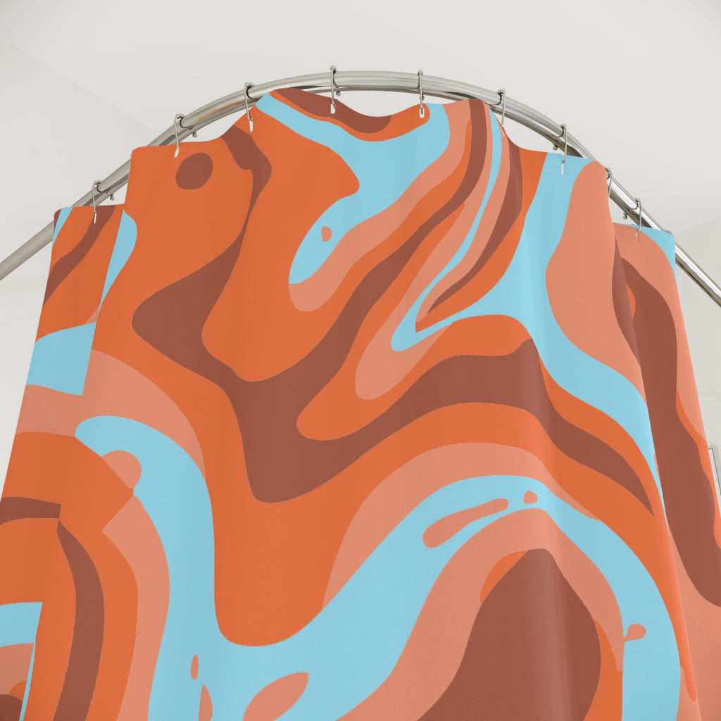Vibrant Utah Landscape Inspired Shower Curtain
