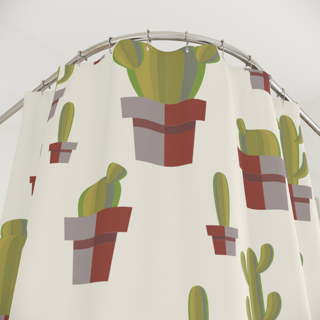 Naturalish Cactus Shower Curtain