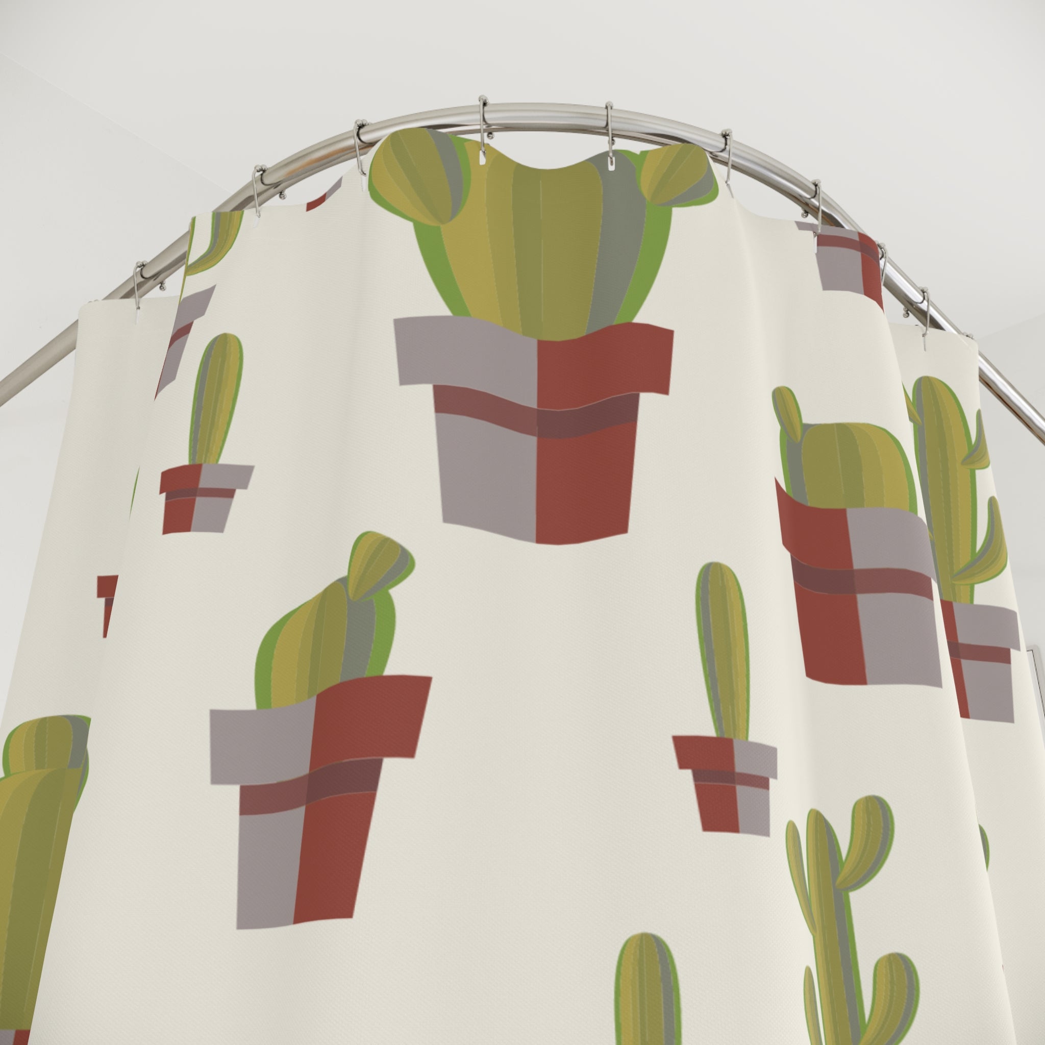 Naturalish Cactus Shower Curtain