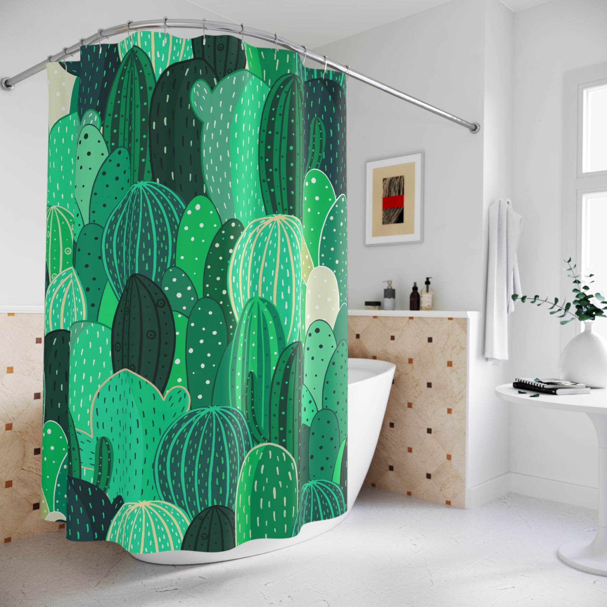 Daytime Cactus Shower Curtain