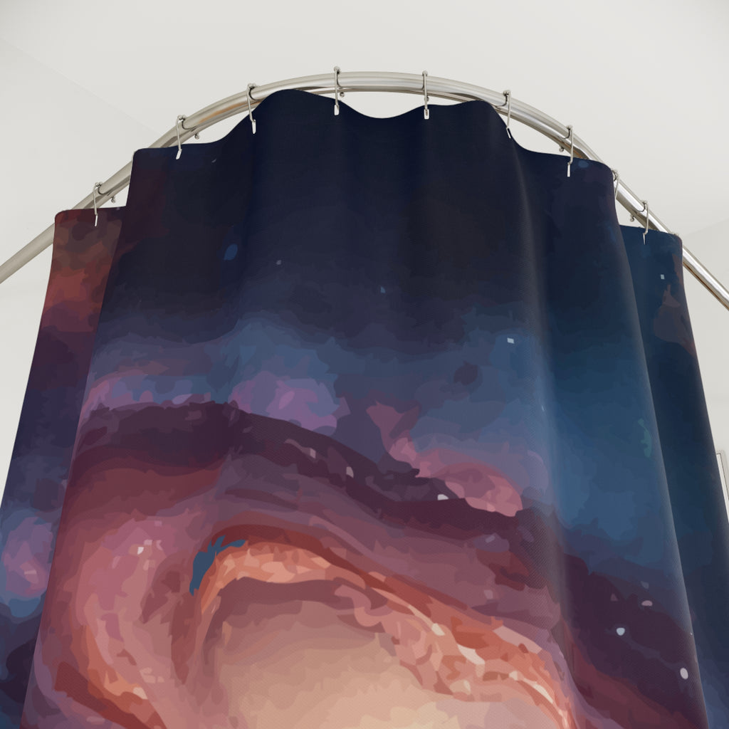 Cosmic Nebula Style Design Shower Curtain