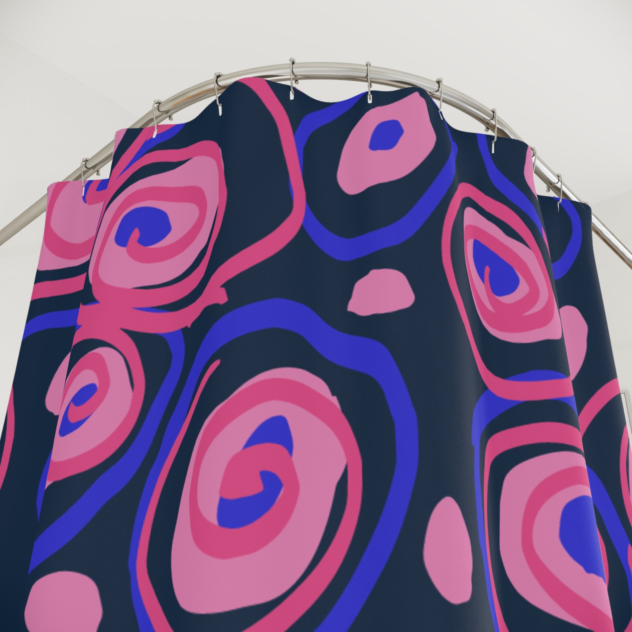 Swirl Galore Floral Shower Curtain