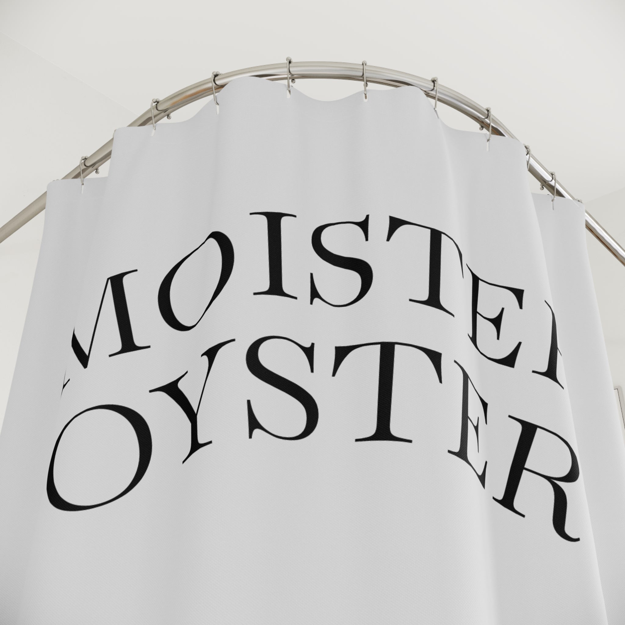 Vintage Moister Oyster Shower Curtain, Nautical Bathroom Decor, Coastal Home Accent, Unique Gift for Seafood Lovers