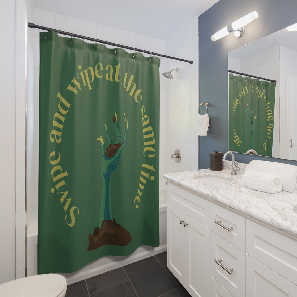 Quirky Zombie Hand Shower Curtain, Fun Bathroom Decor, Halloween Home Accessories, Gift for Teens, Whimsical Shower Curtain