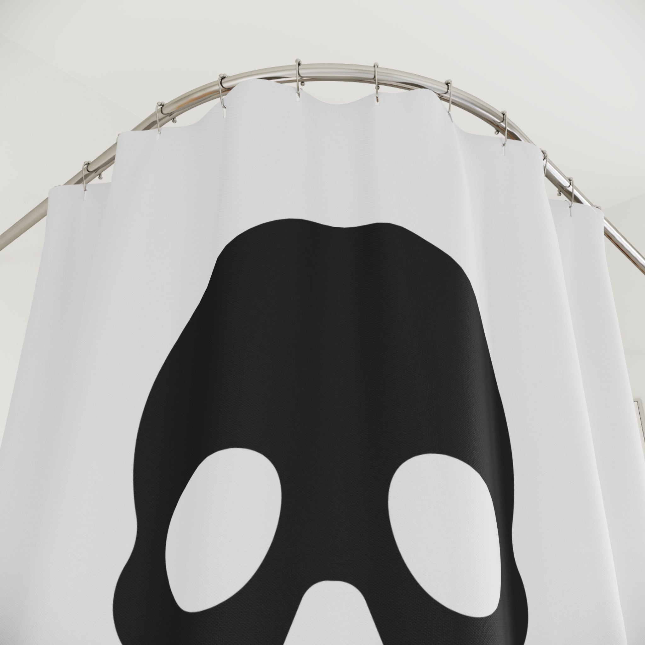 Edgy Skull Shower Curtain, Gothic Bathroom Decor, Pirate Theme, Halloween Home Accessory, Unique Gift Idea