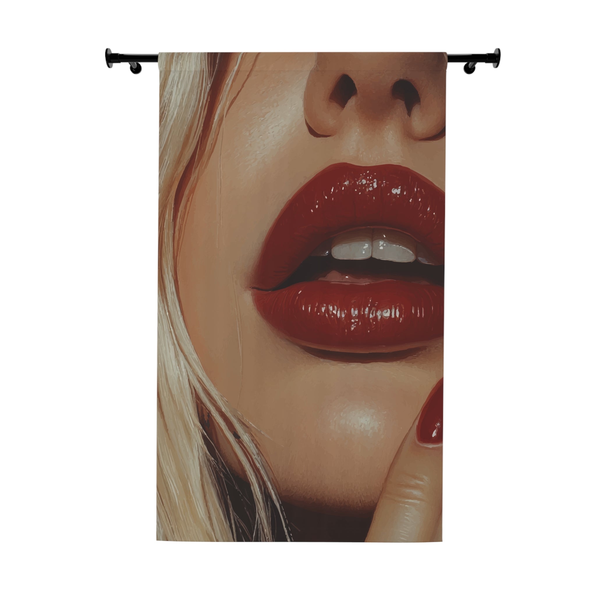 Luscious Modern Lips Blackout Window Curtain
