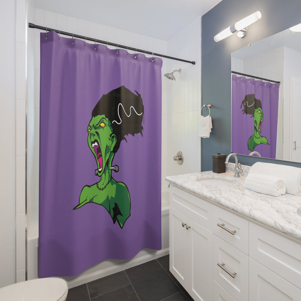 Gothic Monster Shower Curtains, Frightening Bathroom Decor, Halloween Gift, Unique Home Accessories, Whimsical Design