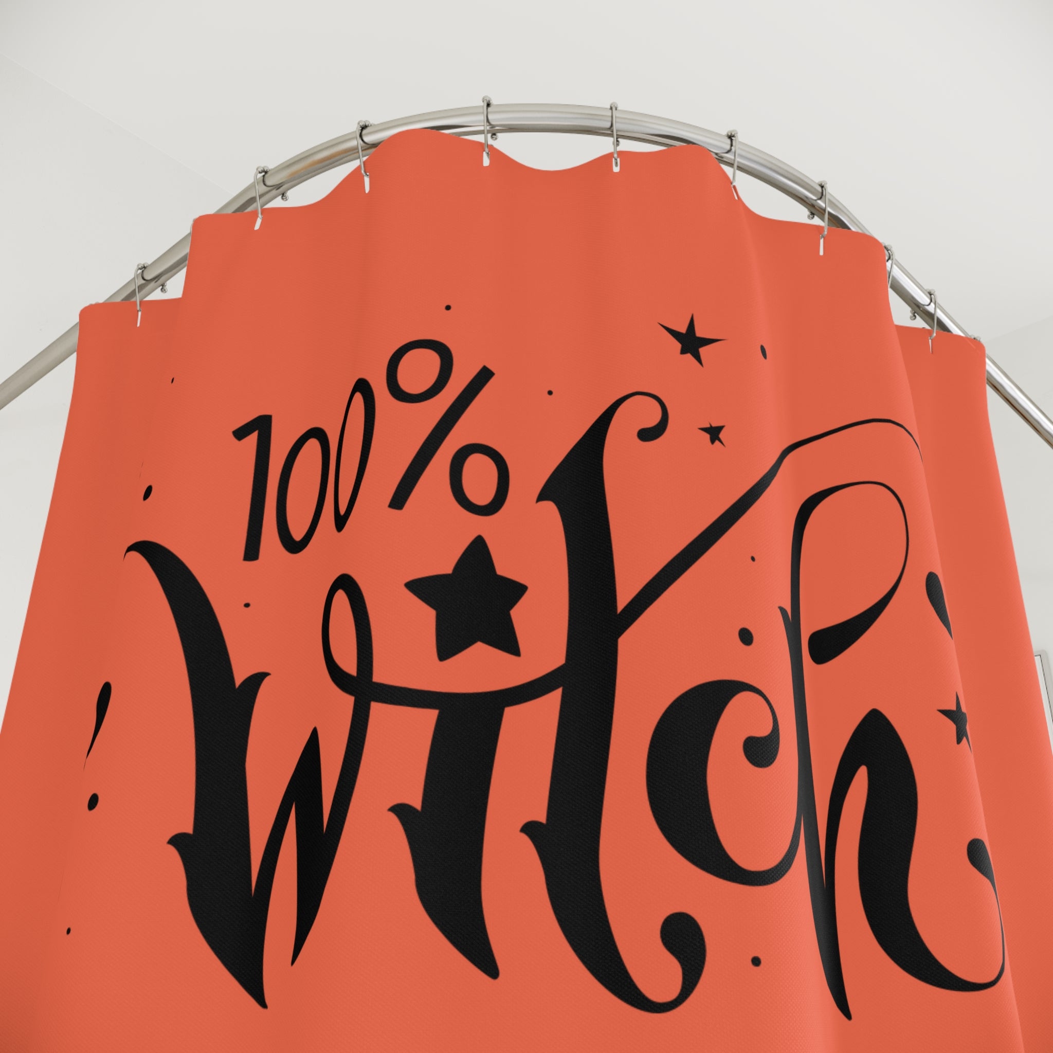 Witchy Shower Curtain, 100% Witch Decor, Halloween Bathroom, Witchy Vibe Home Decor, Gifts for Witches, Fun Bath Accessories