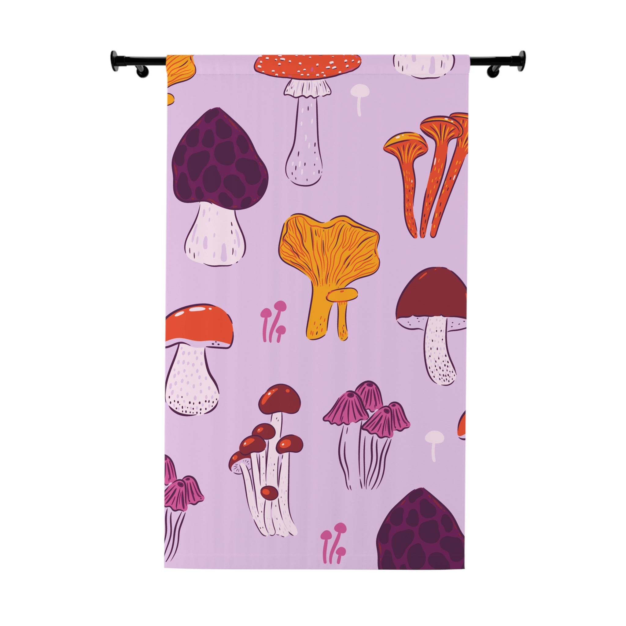 So Much Shroom Pink Blackout Window Curtain