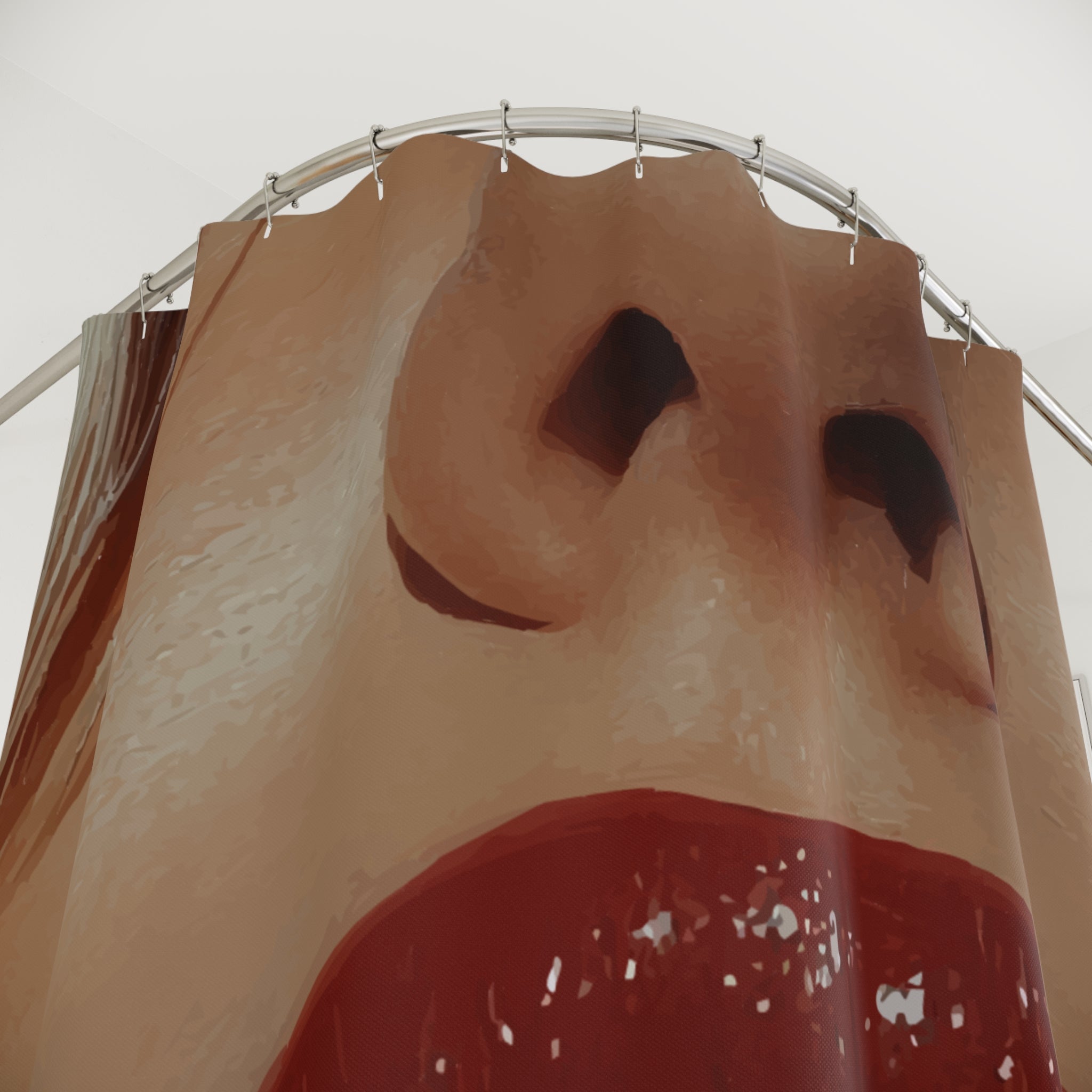 Luscious Modern Lips Shower Curtain