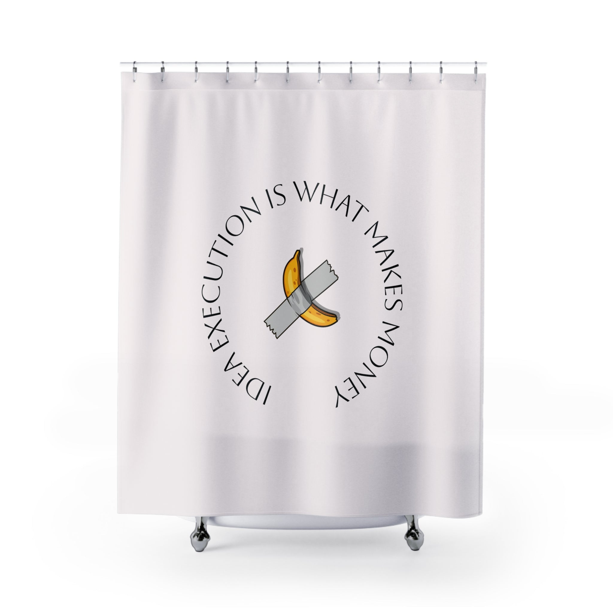 Taped Banana Motivational Shower Shower Curtain with Motivational Quote, Unique Bathroom Decor, Gift for Entrepreneurs, Funny Bathroom Accessories, Home [...]