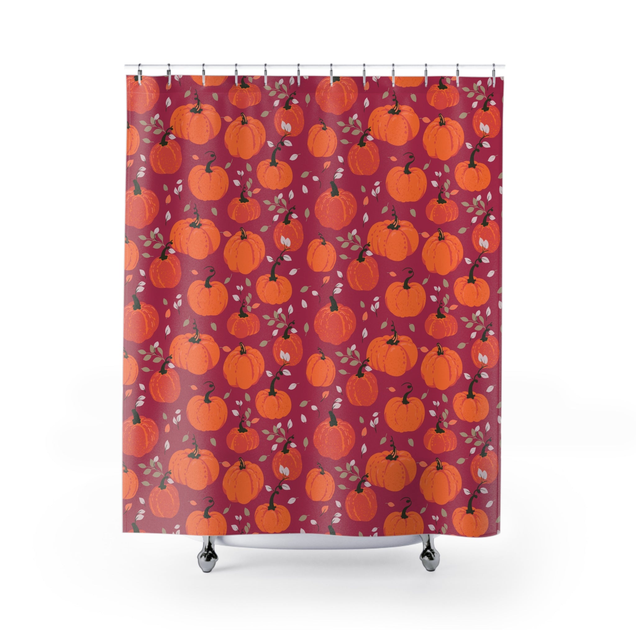 Pumpkin Patch Shower Curtain, Fall Decor, Autumn Bathroom Accessories, Seasonal Home Decor, Thanksgiving Gift Idea
