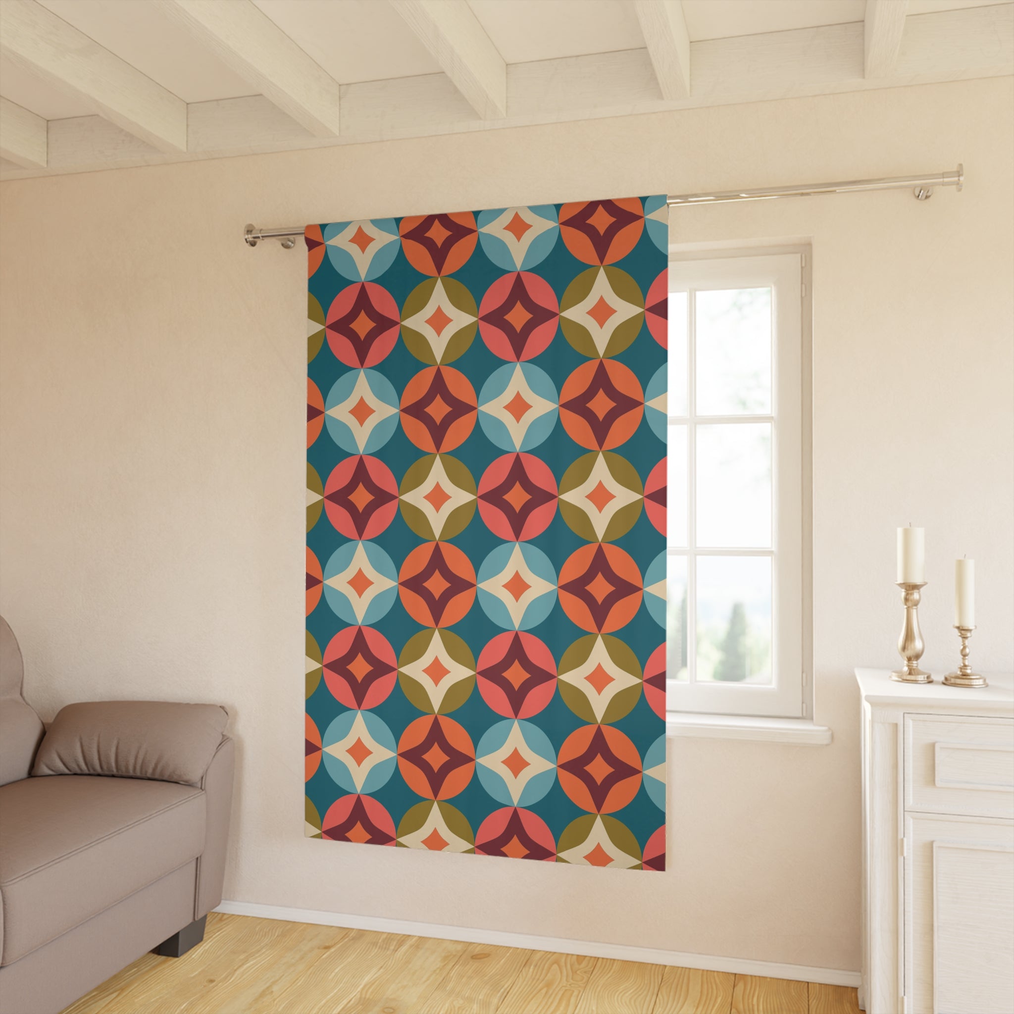 Circle Thing Boho Blackout Window Curtain