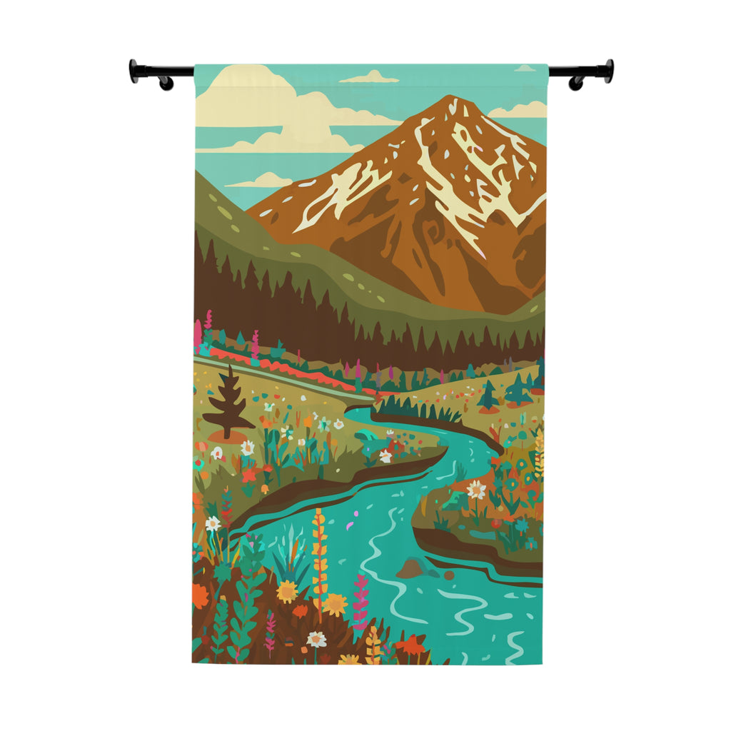 God Speed Colorado Mountain Blackout Window Curtain