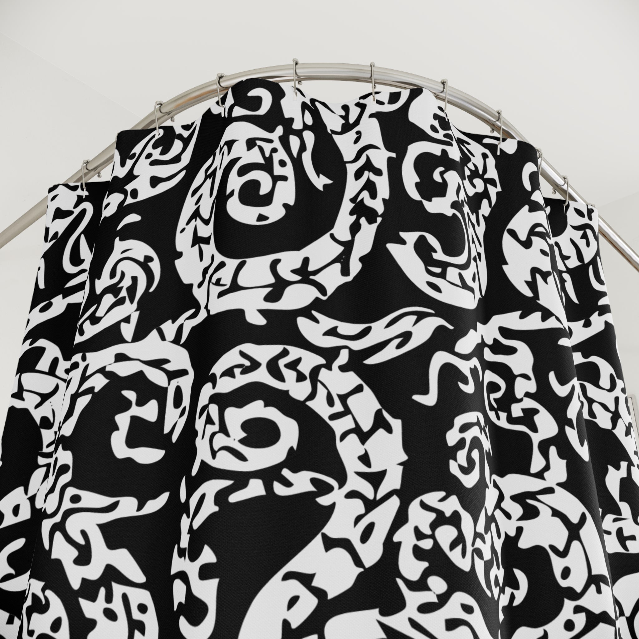 A Little Snaky Patterned Shower Curtain
