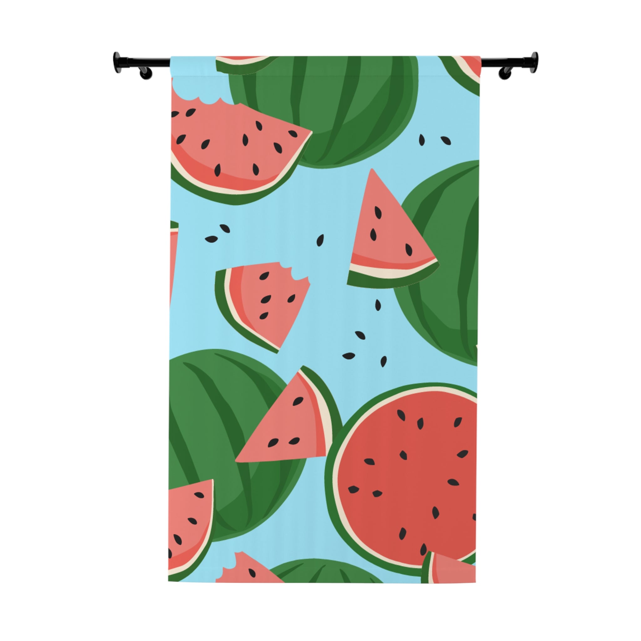 Watermelon Seeds N' Tings Blackout Window Curtain