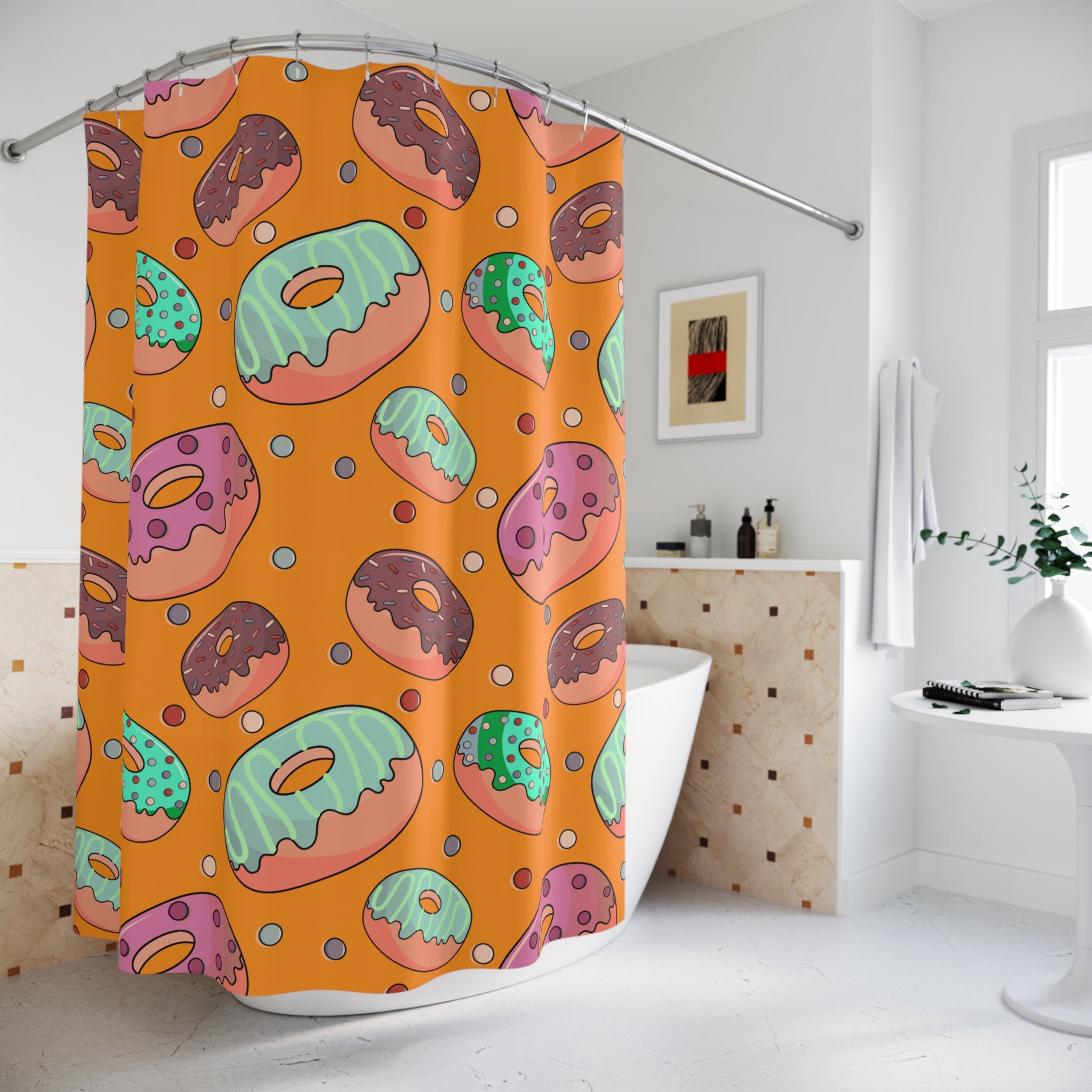 Sweeties Donuts Shower Curtain
