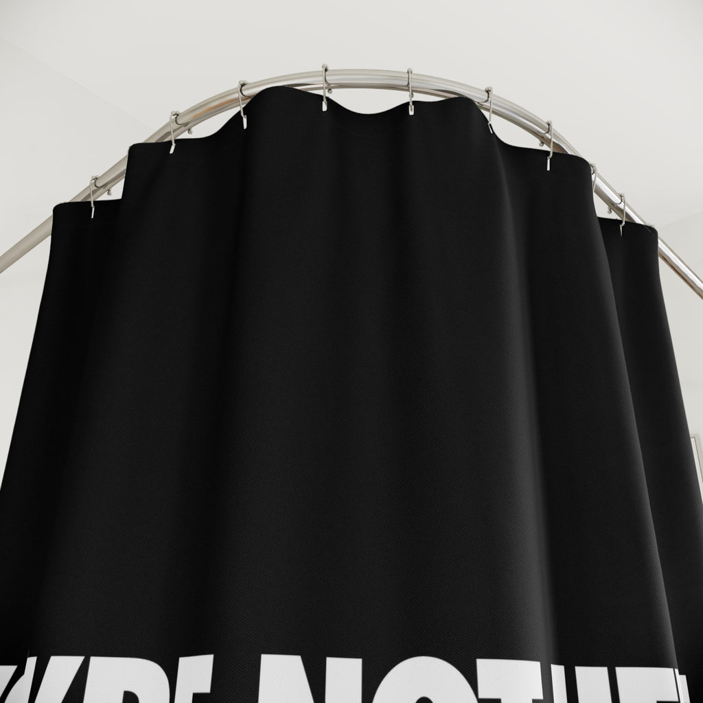 Stack in Peace Quote Shower Curtain