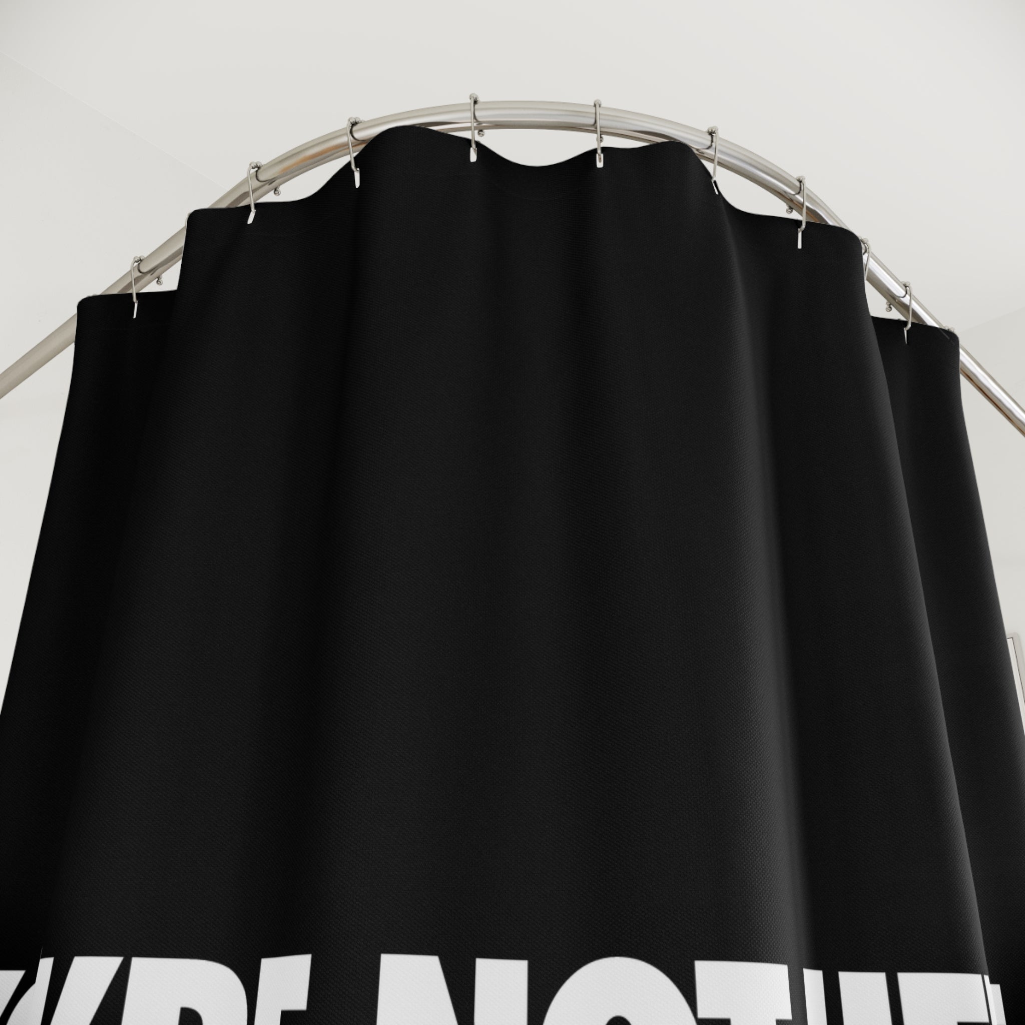 Stack in Peace Quote Shower Curtain