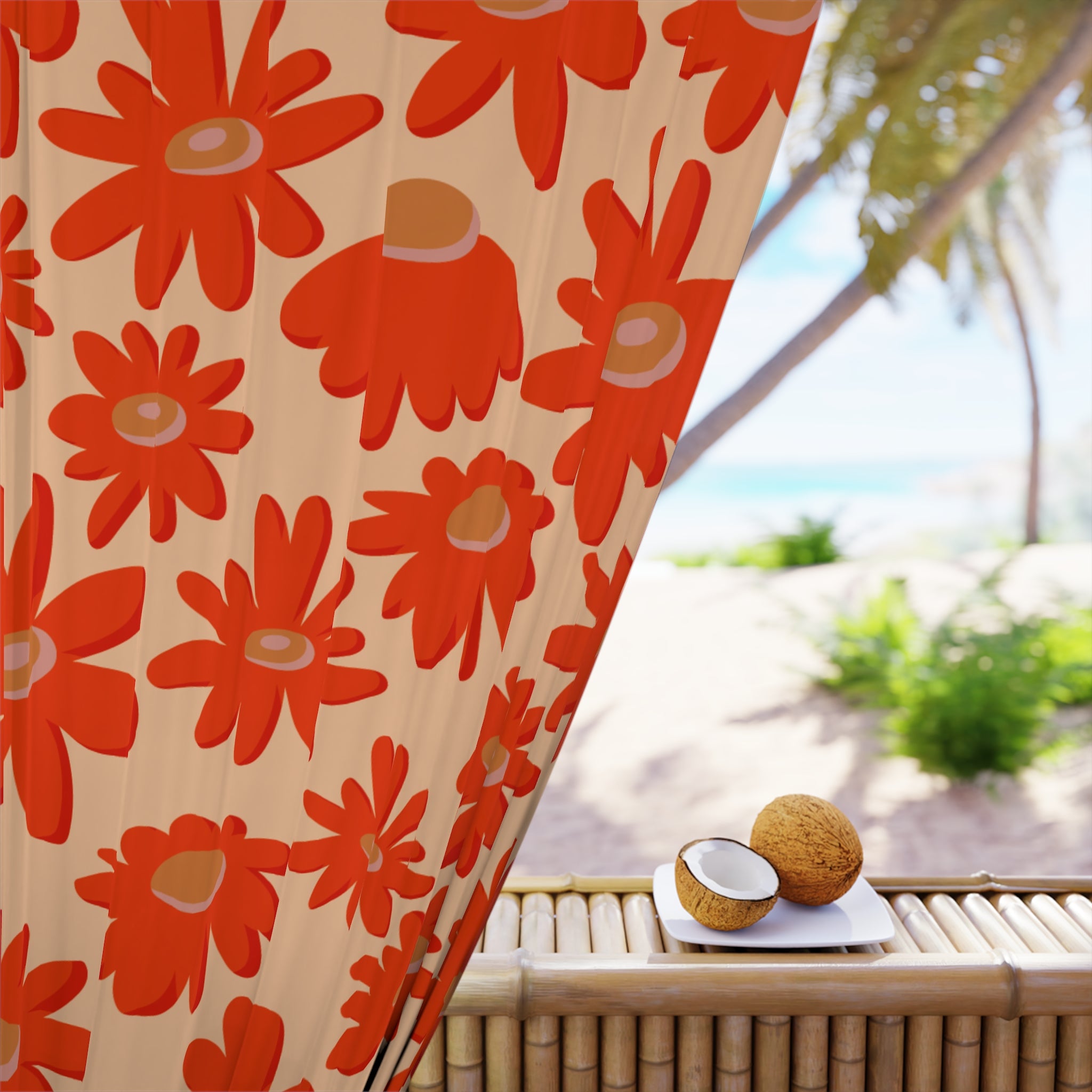 Daisy Field Brisk Pattern Blackout Window Curtain