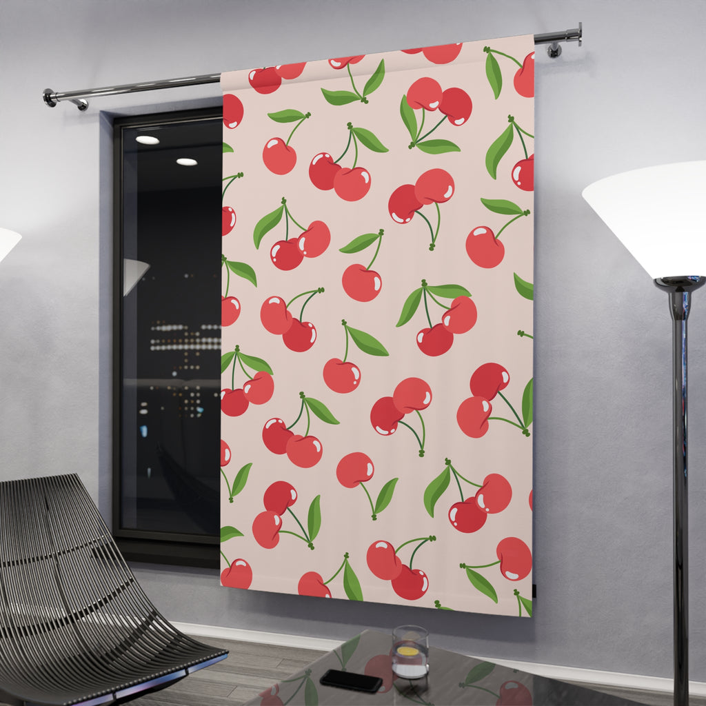 Charmin Cherry Naturalish Pattern Blackout Window Curtain