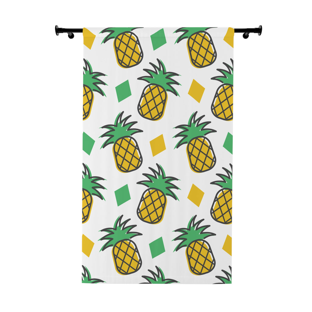 Couple of Pineapples Wink Pattern Blackout Window Curtain