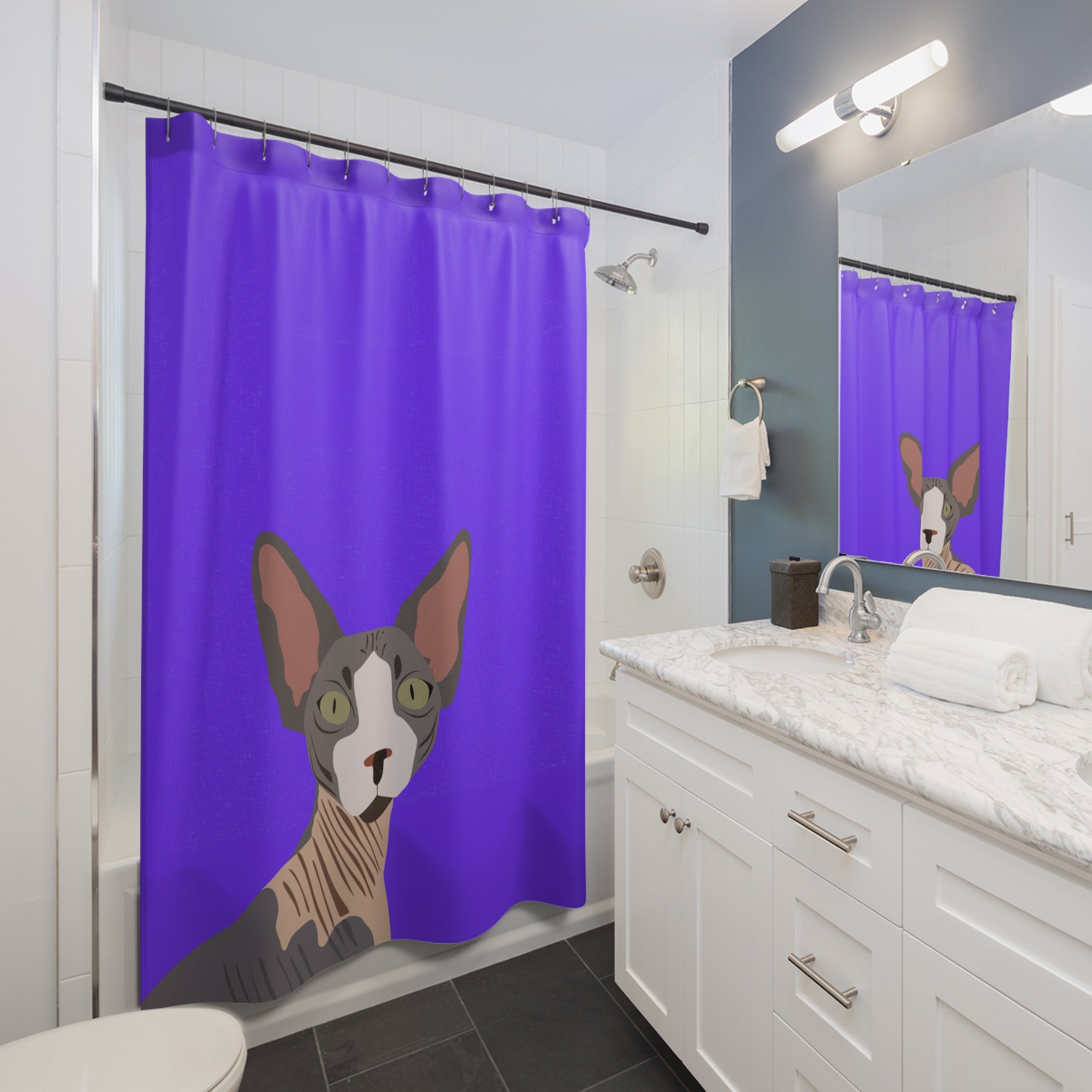 A Sphynx is Bold AF Shower Curtain