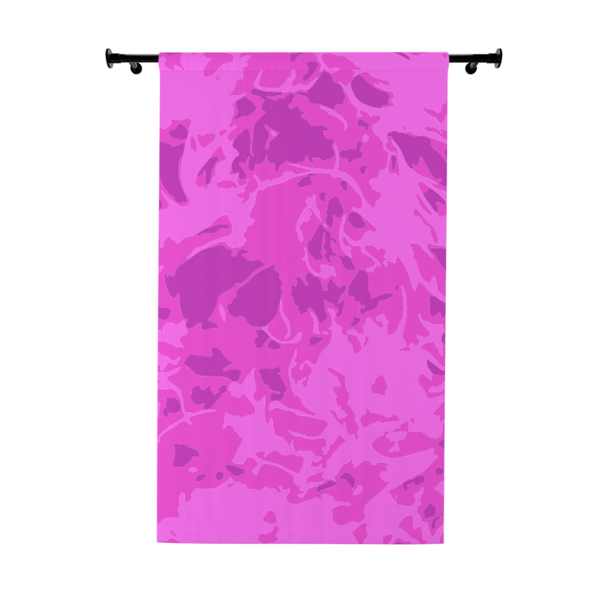 Vibrant Pink Stuff Design Blackout Window Curtain