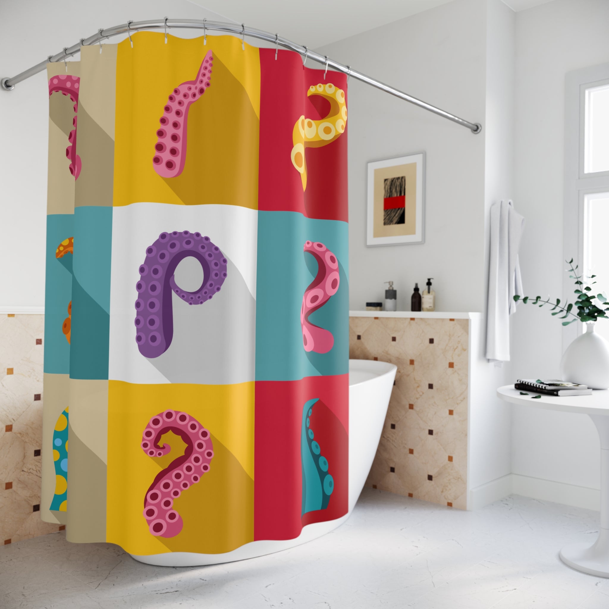 Colorful Octopus Shower Curtain – Fun Nautical Bathroom Decor, Waterproof Shower Curtain, Quirky Home Accessory, Marine Theme Gift, [...]