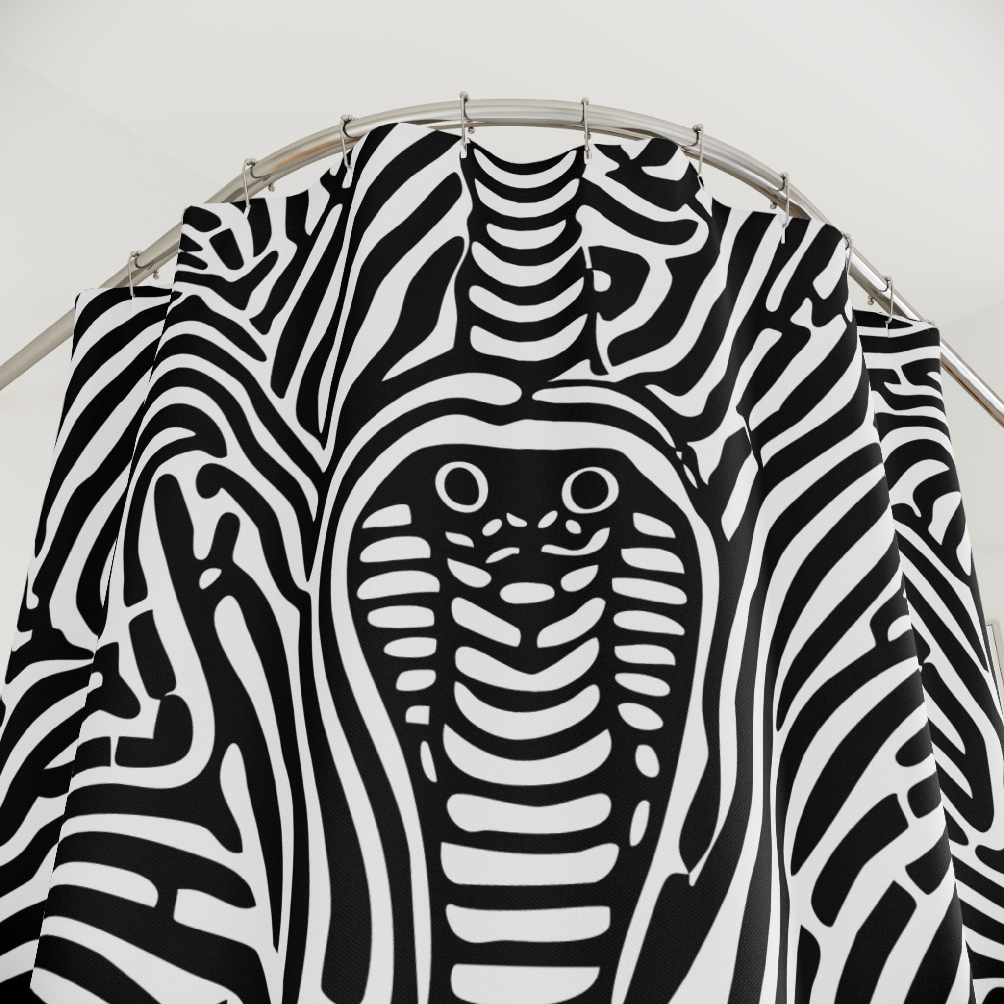 Oh My a Cobra Design Blackish Shower Curtain